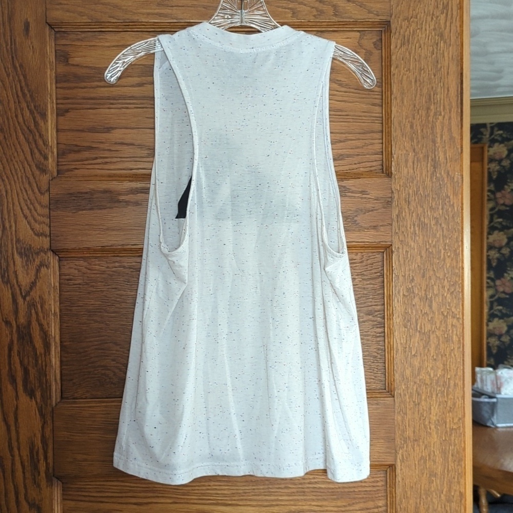 Adidas Women's Ultimate Sleeveless Tank Top White Melange Size Large - Picture 6 of 8